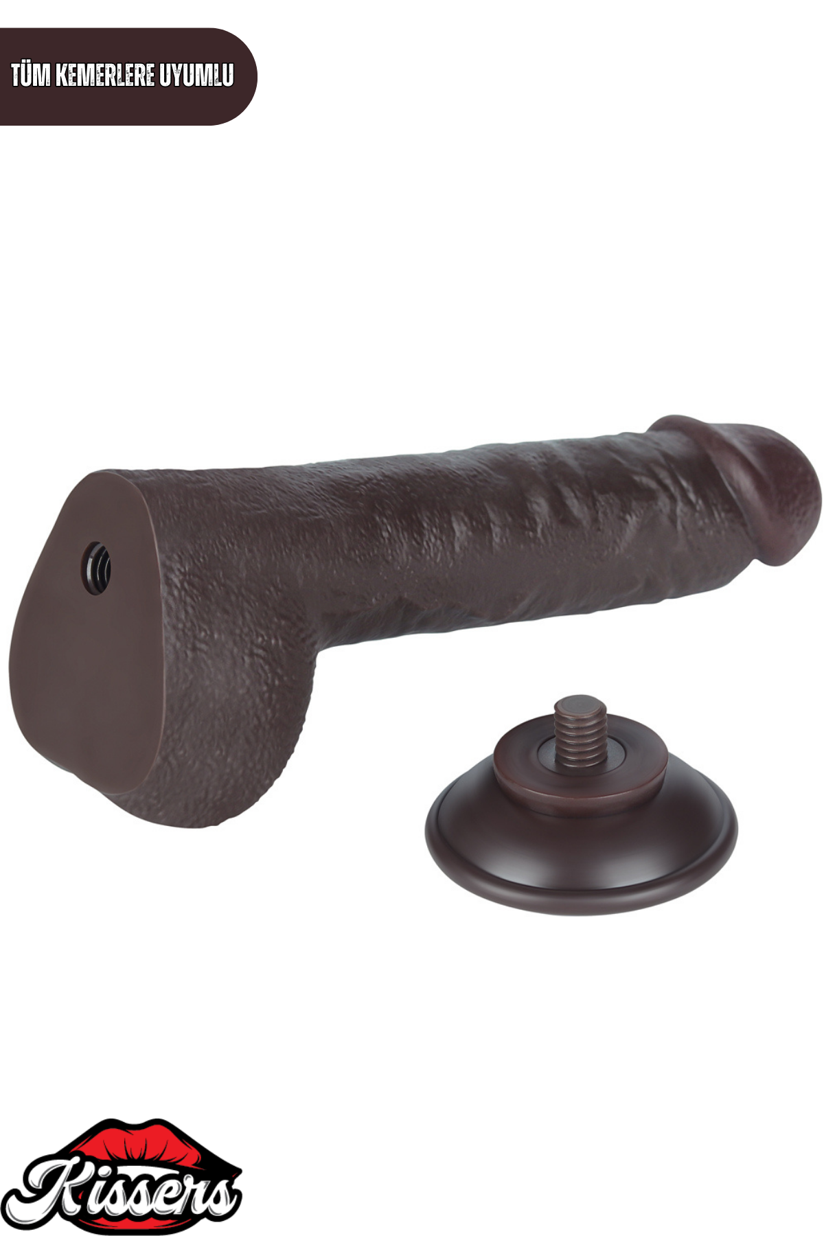 Lovetoy Ultra Realistik Hareketli Deri Çift Katmanlı Zenci Dildo Penis 24 cm