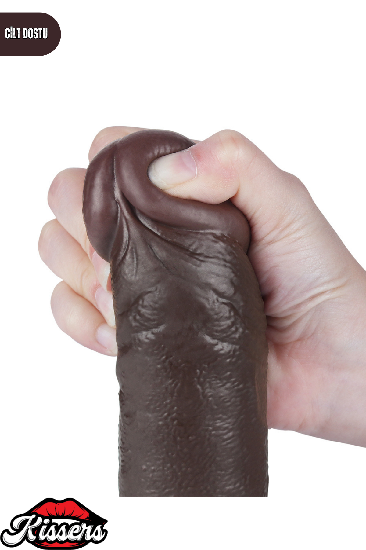 Lovetoy Ultra Realistik Hareketli Deri Çift Katmanlı Zenci Dildo Penis 24 cm