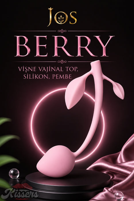 Jos Berry Vişne Vajinal Top, Silikon, Pembe