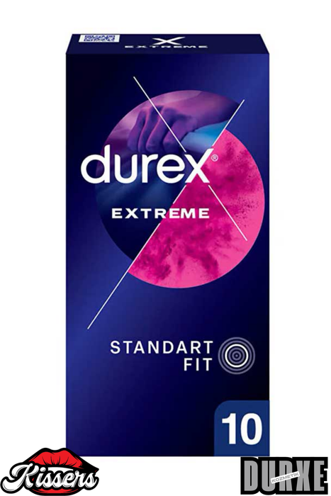 Durex Extreme 10’lu Paket Tırtıklı Geciktirici Prezervatif Yoğun Hissiyat