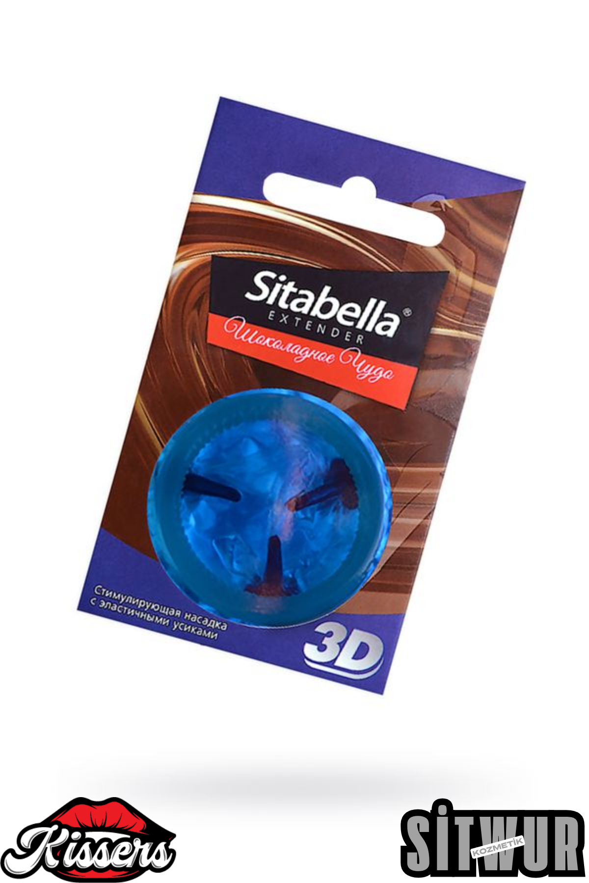 Sitabella 3D Çikolata Mucizesi Uyarıcı Prezervatif 12 Adet Dokulu Lateks Kissers
