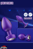 Uzaktan Kumandalı Titreşimli Mor Renkli Silikon Anal Tıkaç Butt Plug 3'Lü Set