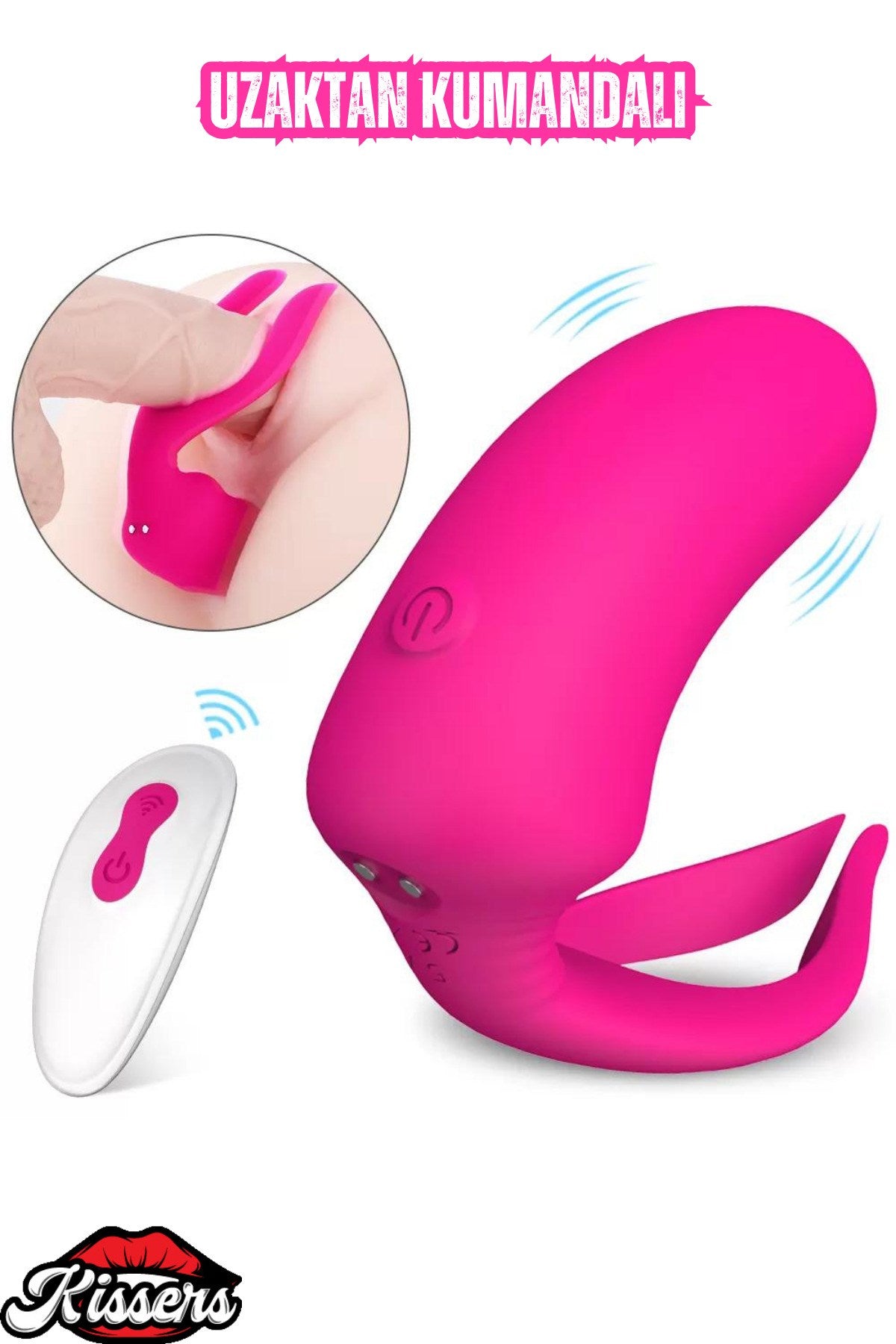 Şarjlı Kablosuz Kumandalı Unisex Kullanım Penise Takılabilir Klitoris Uyarıcı Vibratör