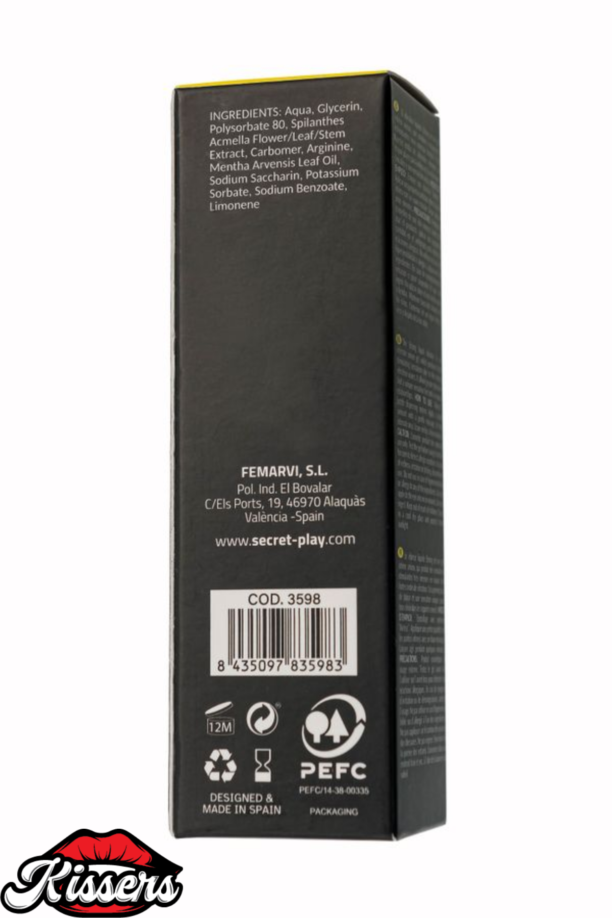 Kissers Secret Play Titreşim Etkili Masaj Jeli Sıvı Vibratör 15 Ml