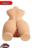 10 Farklı Titreşim Anal Vajinal Isıtmalı 10 Kg 46 cm Melez Sex Doll Realistik Manken