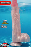 Kablolu Kumandalı Vantuzlu Güçlü Titreşimli Gerçekçi Yapay Penis Realistik Dokuda Dildo 24.5 cm
