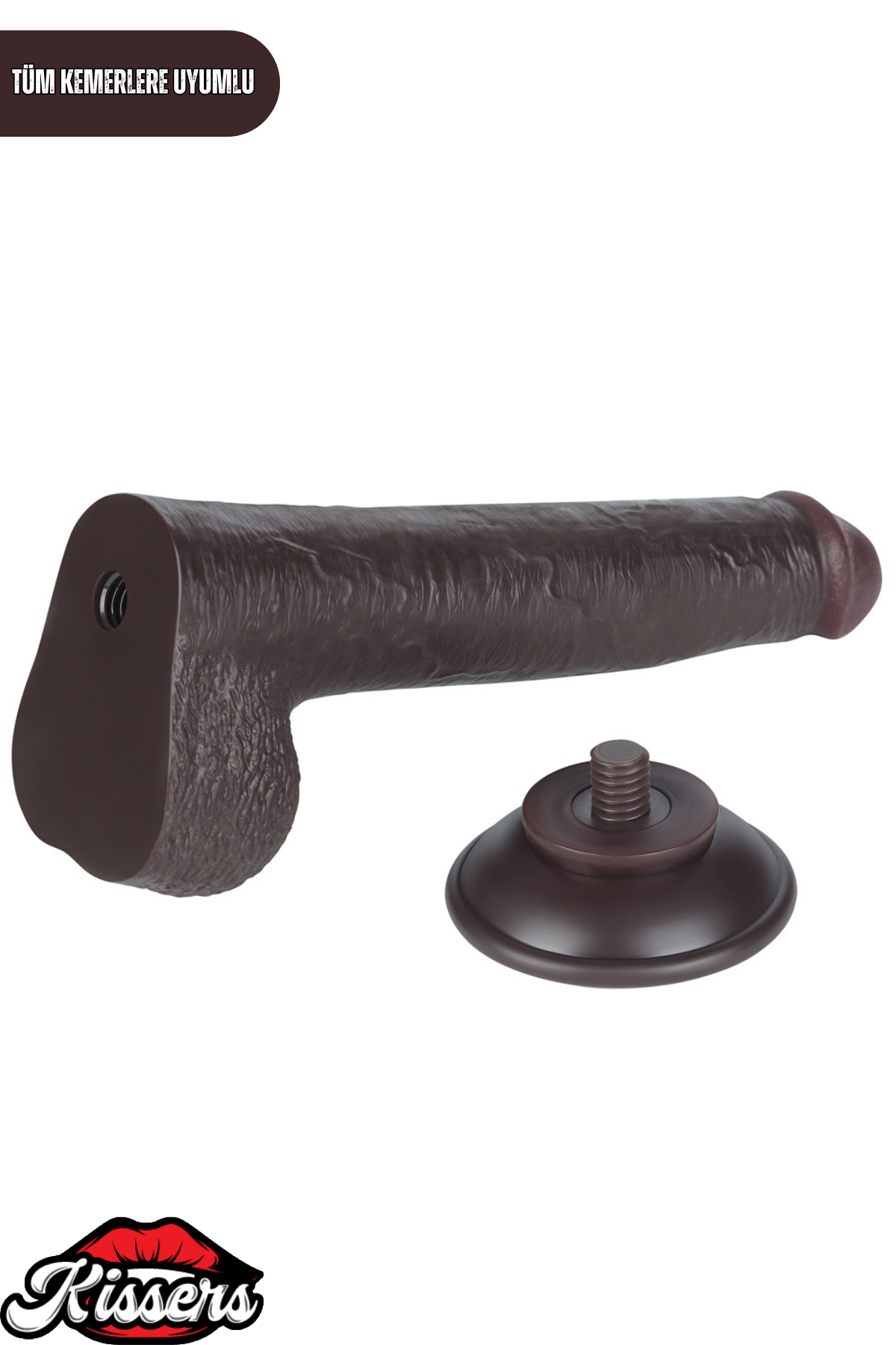 Lovetoy Ultra Realistik Hareketli Deri Çift Katmanlı Zenci Dildo Penis 22 cm