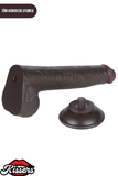 Lovetoy Ultra Realistik Hareketli Deri Çift Katmanlı Zenci Dildo Penis 22 cm