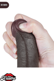 Lovetoy Ultra Realistik Hareketli Deri Çift Katmanlı Zenci Dildo Penis 22 cm
