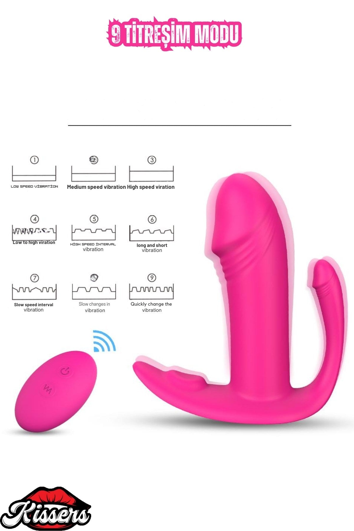 Şarjlı Kumandalı Gizlice Külot İçi Giyilebilir Uyarıcı Vibratör