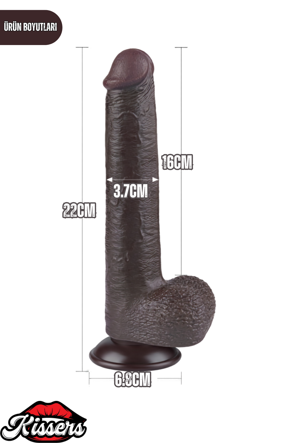Lovetoy Ultra Realistik Hareketli Deri Çift Katmanlı Zenci Dildo Penis 22 cm