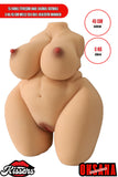 10 Farklı Titreşim Anal Vajinal Isıtmalı 8 Kg 40 cm Melez Sex Doll Realistik Manken