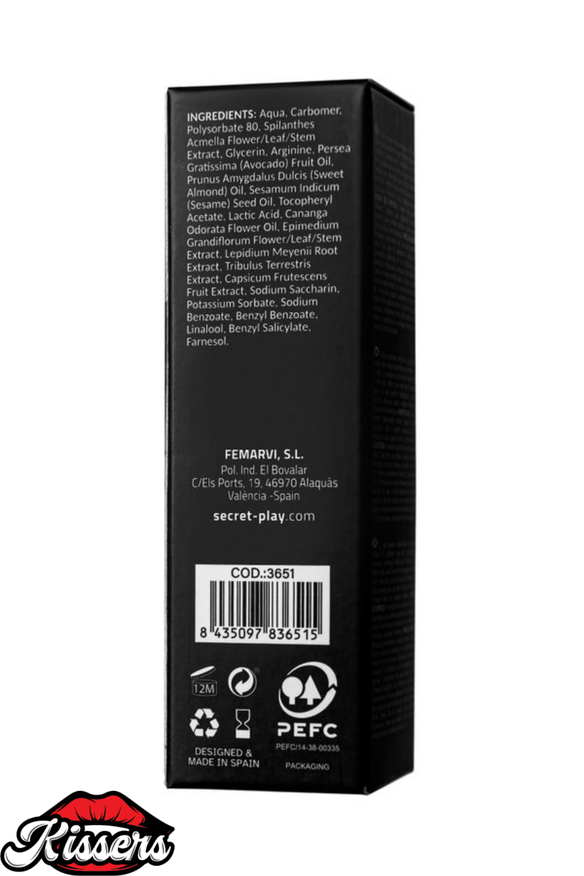 Kissers Secret Play 3'ü 1 Arada Çiftler İçin Uyarıcı Masaj Jeli 15 Ml