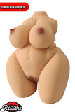 10 Farklı Titreşim Anal Vajinal Isıtmalı 8 Kg 40 cm Melez Sex Doll Realistik Manken