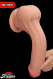 Kablolu Kumandalı Vantuzlu Güçlü Titreşimli Gerçekçi Yapay Penis Realistik Dokuda Dildo 29 cm