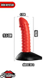 Ultra Gerçekçi Büyük Boy Realistik Kalın Monster Chimera Kırmızı Dildo Yapay Penis 21 cm