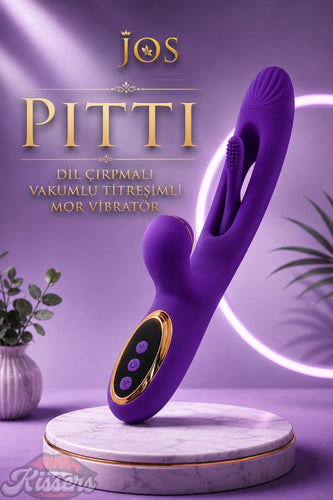 Jos Pıttı Dil Çırpmalı Vakumlu Titreşimli Mor Vibratör