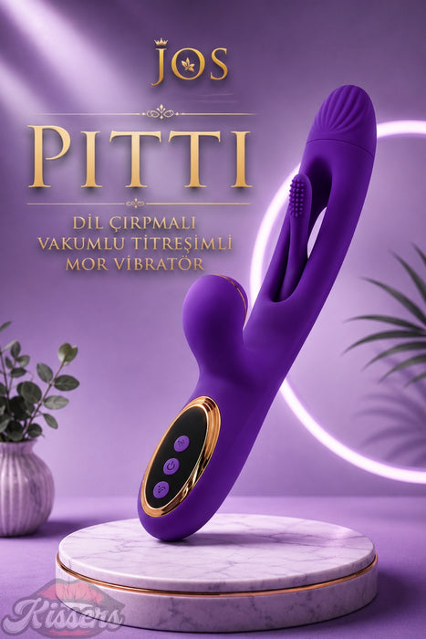 Jos Pıttı Dil Çırpmalı Vakumlu Titreşimli Mor Vibratör
