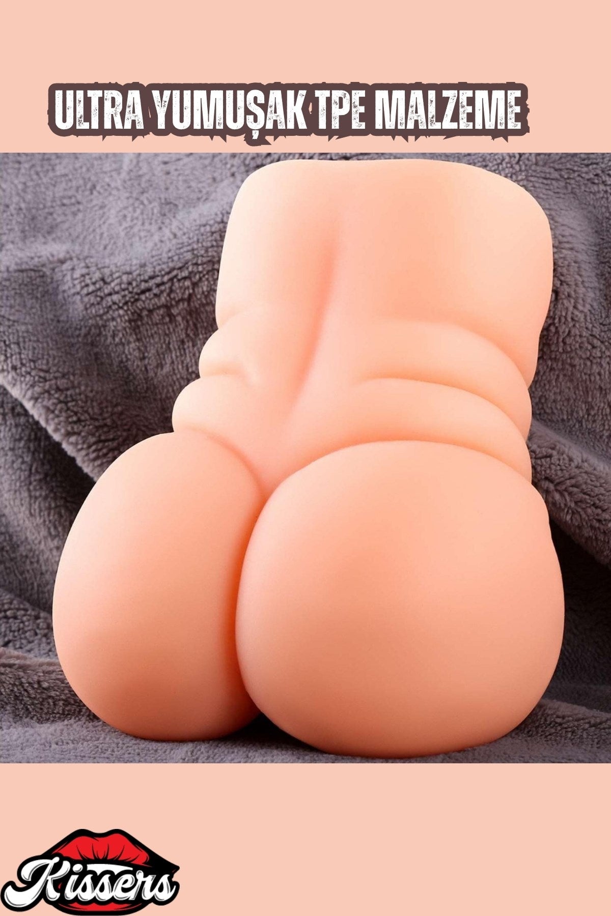 Dolgun Anal Vajinal Girişli Vajina Isıtma Ve Titreşimli El Tipi Realistik Mastürbatör 15 Cm