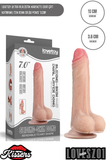 Lovetoy Ultra Realistik Hareketli Deri Çift Katmanlı Tek Renk Dildo Penis 18 cm