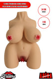 10 Farklı Titreşim Anal Vajinal Isıtmalı 4 Kg 34 cm Melez Sex Doll Realistik Manken