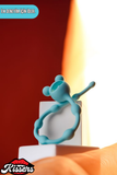 Froggy Zincir Şeklinde Silikon Anal Plug 27,5 cm Mint Mavi Uzun Tasarım