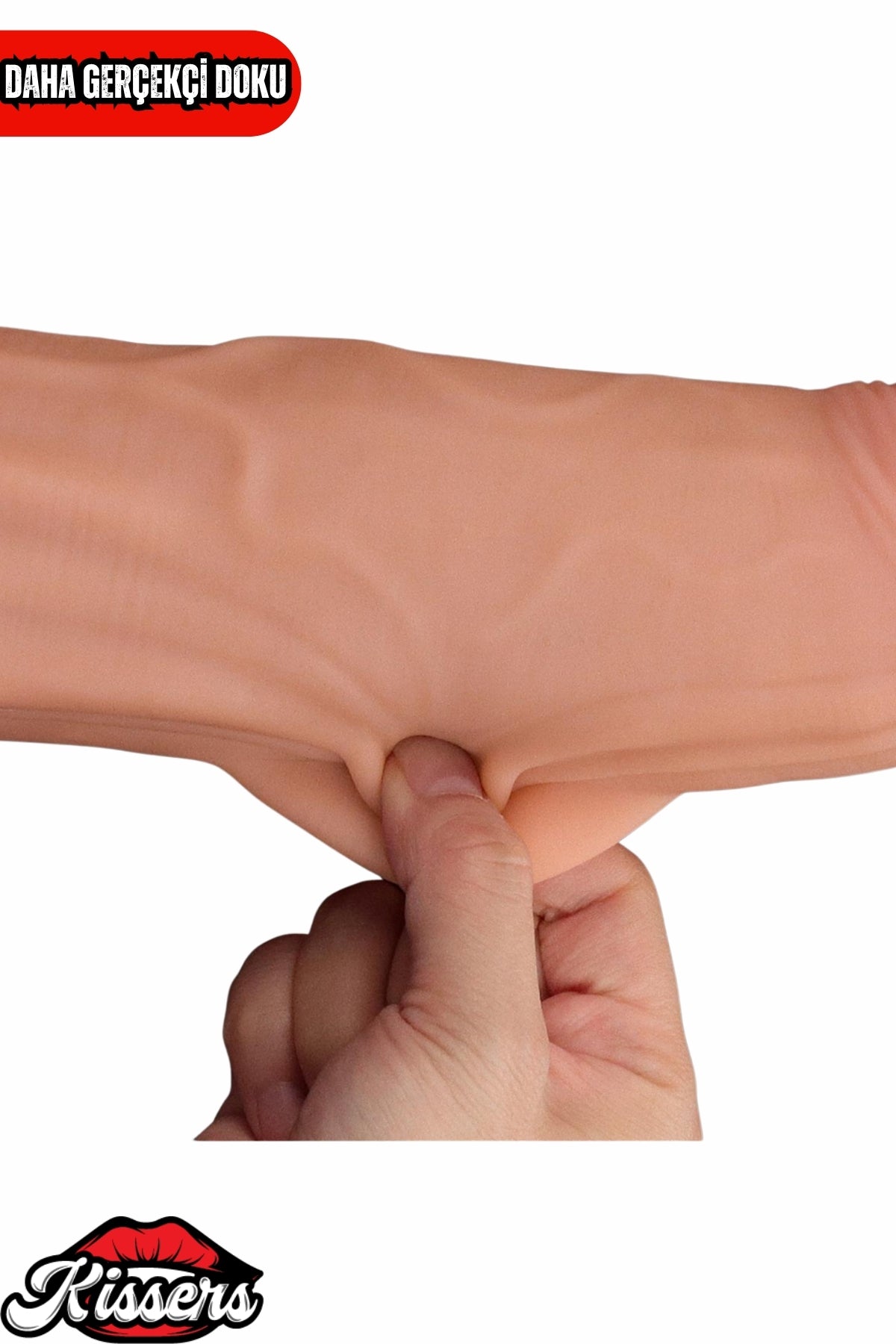 Kablolu Kumandalı Vantuzlu Güçlü Titreşimli Kayar Deri Penis Skin Dev Dildo 31 cm