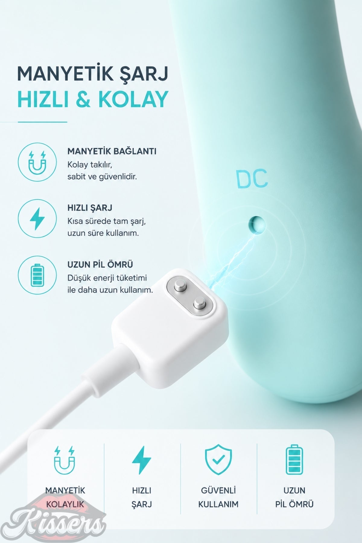 Jos Touchsensor Güçlü Titreşimli G Noktası ve Klitoris Uyarıcılı Vibratör