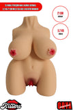 10 Farklı Titreşim Anal Vajinal Isıtmalı 3.2 Kg 21 cm Melez Sex Doll Realistik Manken