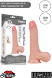 Lovetoy Ultra Realistik Hareketli Deri Çift Katmanlı Tek Renk Dildo Penis 22 cm