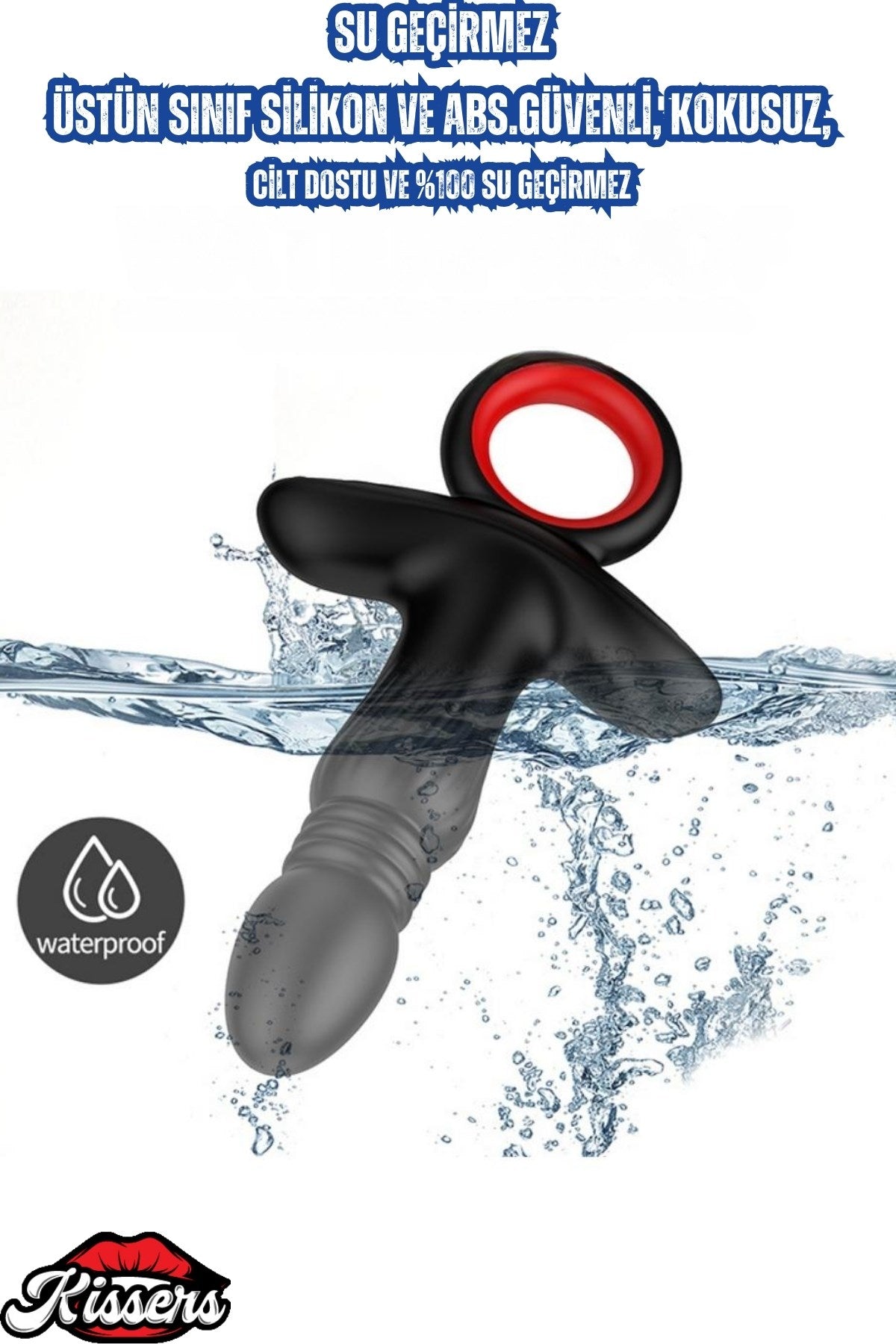 Şarjlı Tutma Aparatlı İleri Geri Hareketli Titreşimli 3 Motorlu Uyarıcı Anal Vibratör