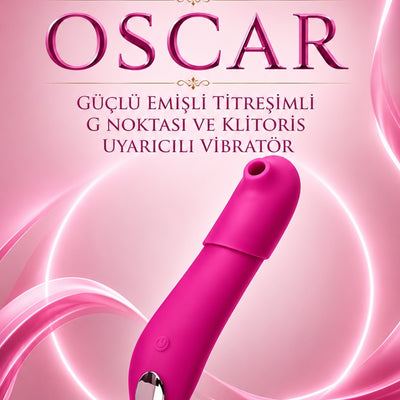 Jos Oscar Güçlü Emişli Titreşimli G Noktası ve Klitoris Uyarıcılı Vibratör