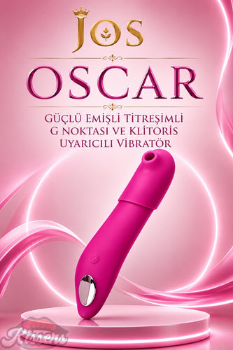 Jos Oscar Güçlü Emişli Titreşimli G Noktası ve Klitoris Uyarıcılı Vibratör