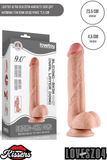 Lovetoy Ultra Realistik Hareketli Deri Çift Katmanlı Tek Renk Dildo Penis 23.5 cm