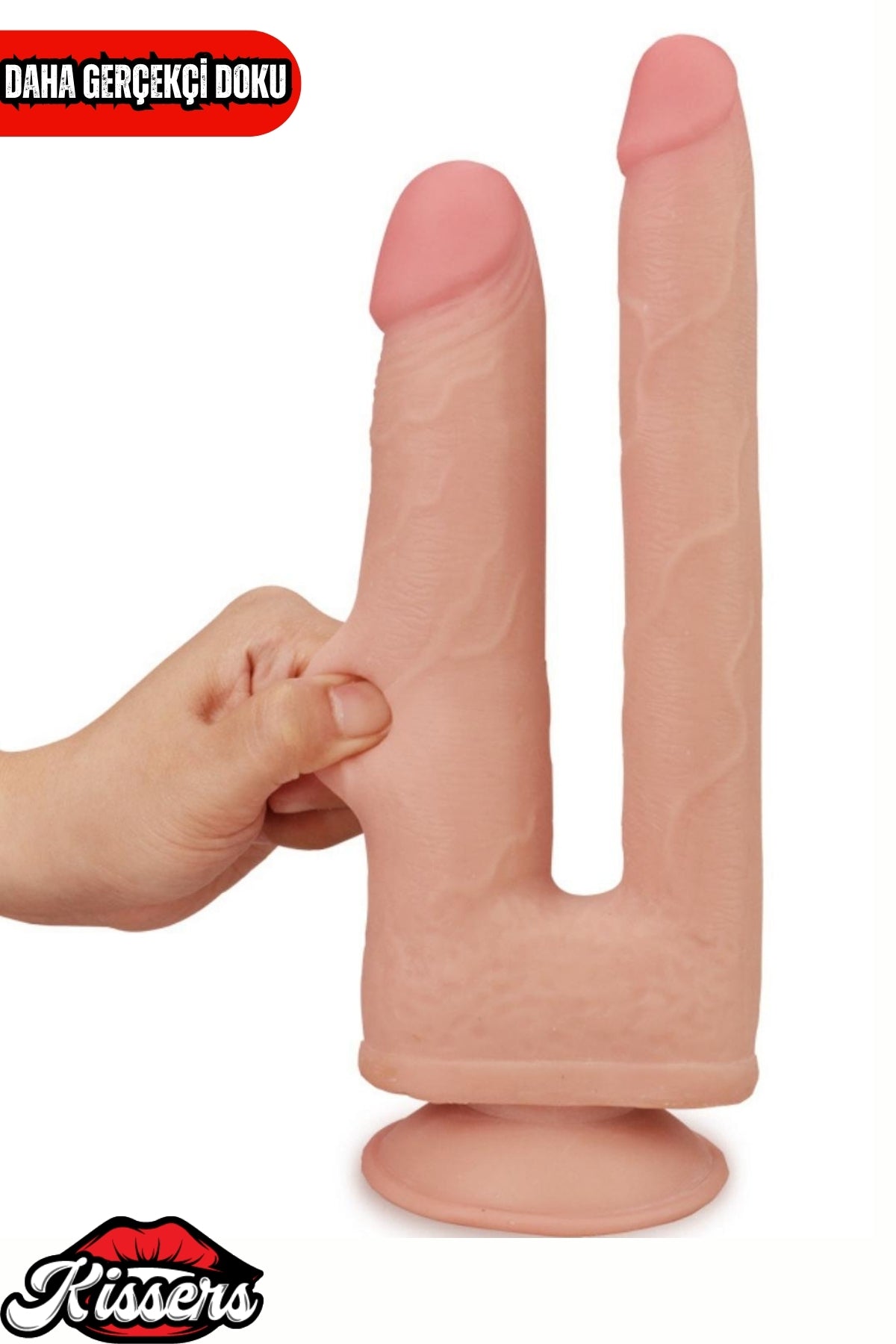 Çift Taraflı Hareketli Kayar deri Çift Katmanlı Realistik Vibratör Dildo Ultra Yumuşak Gerçekçi Titreşimli Yapay Penis
