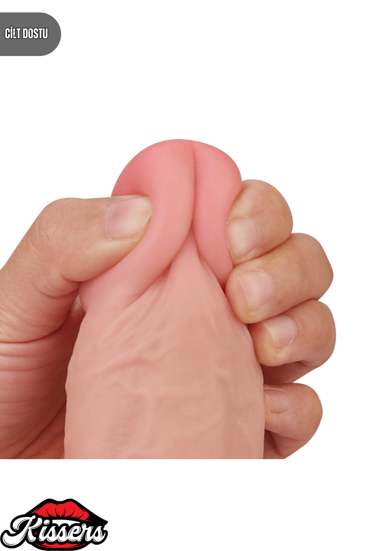 Lovetoy Ultra Realistik Hareketli Deri Çift Katmanlı Tek Renk Dildo Penis 23.5 cm