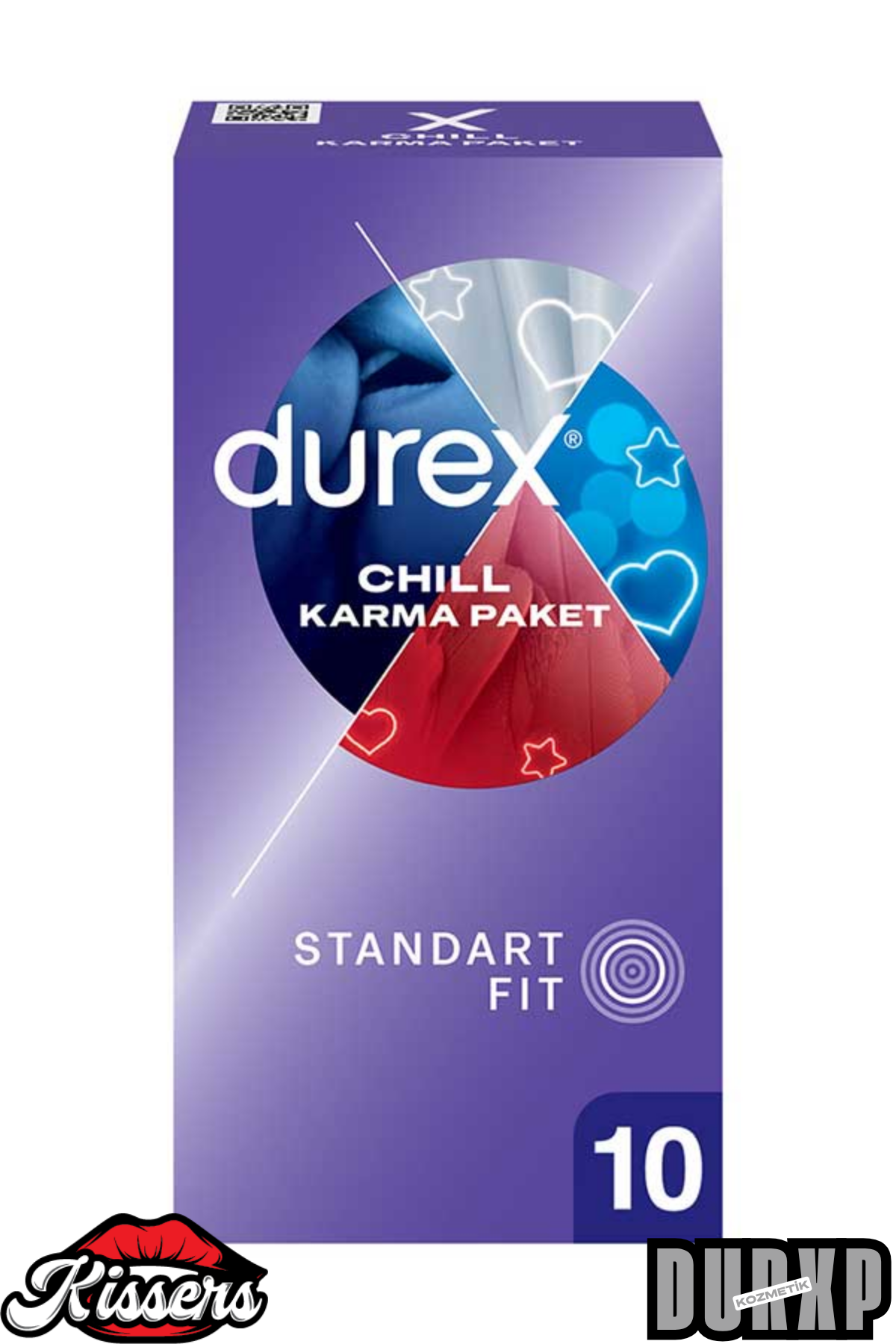 Durex Chill 10’lu Paket Karışık Seri 3 Özellikli Prezervatif HEATSYNC Teknolojili