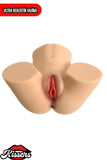 Titreşim Modlu Anal Vajinal Çift Girişli 5.4 Kg 32 cm Beyaz Ten Sex Doll Realistik Kalça