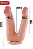 Çift Taraflı Hareketli Kayar deri Çift Katmanlı Realistik Vibratör Dildo Ultra Yumuşak Gerçekçi Titreşimli Yapay Penis