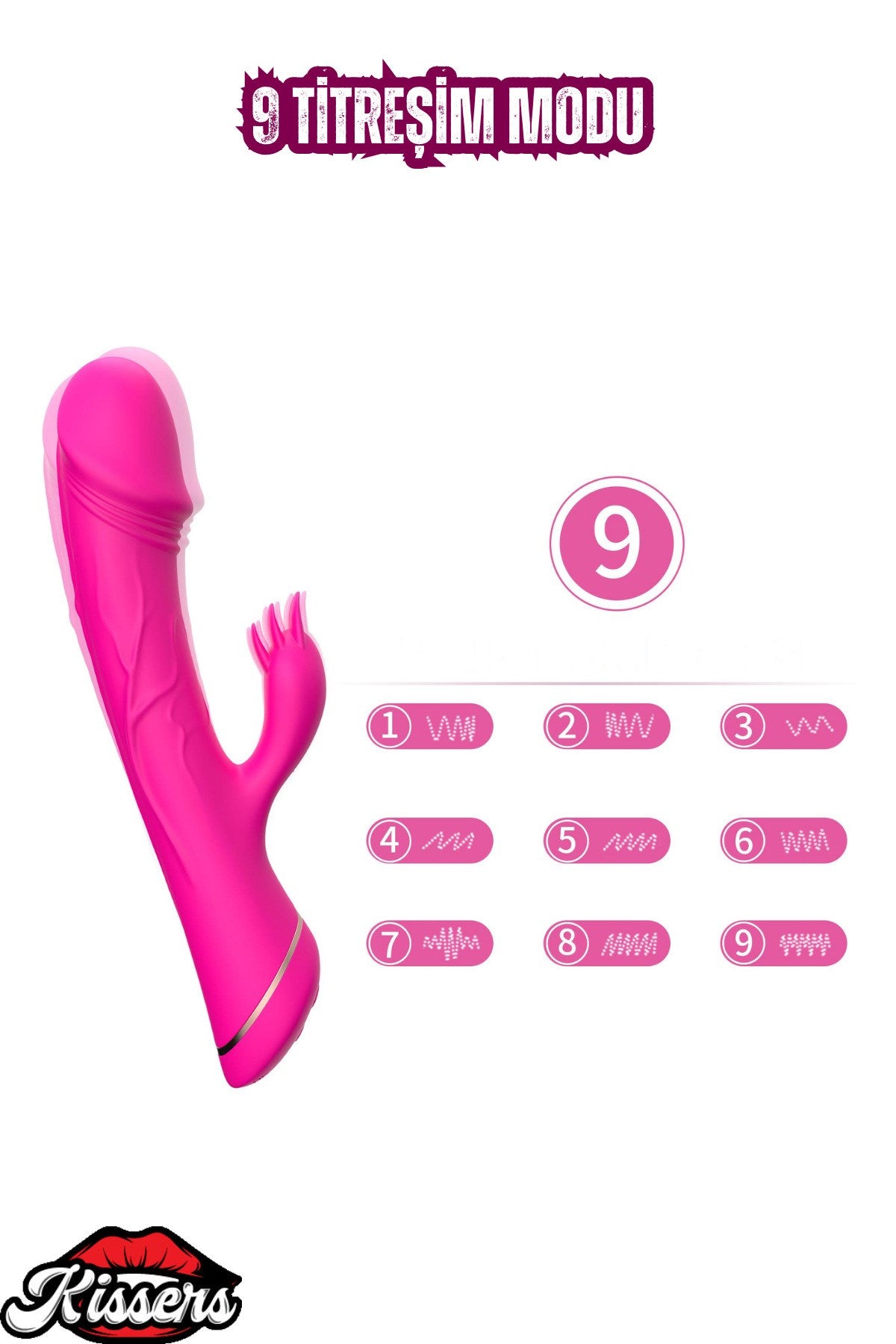 G Nokta ve Klitoris Uyarıcı 2 in 1 Rabbit Yapay Penis Vibratör