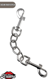 BDSM Fetiş Siyah Leopar PU Deri Ayak Kelepçesi 27 Cm Kadife Astarlı