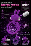 Jos Bunny Güçlü Titreşimli Şeklinde Çıkarılabilir Mini Vibratörlü Penis Halkası