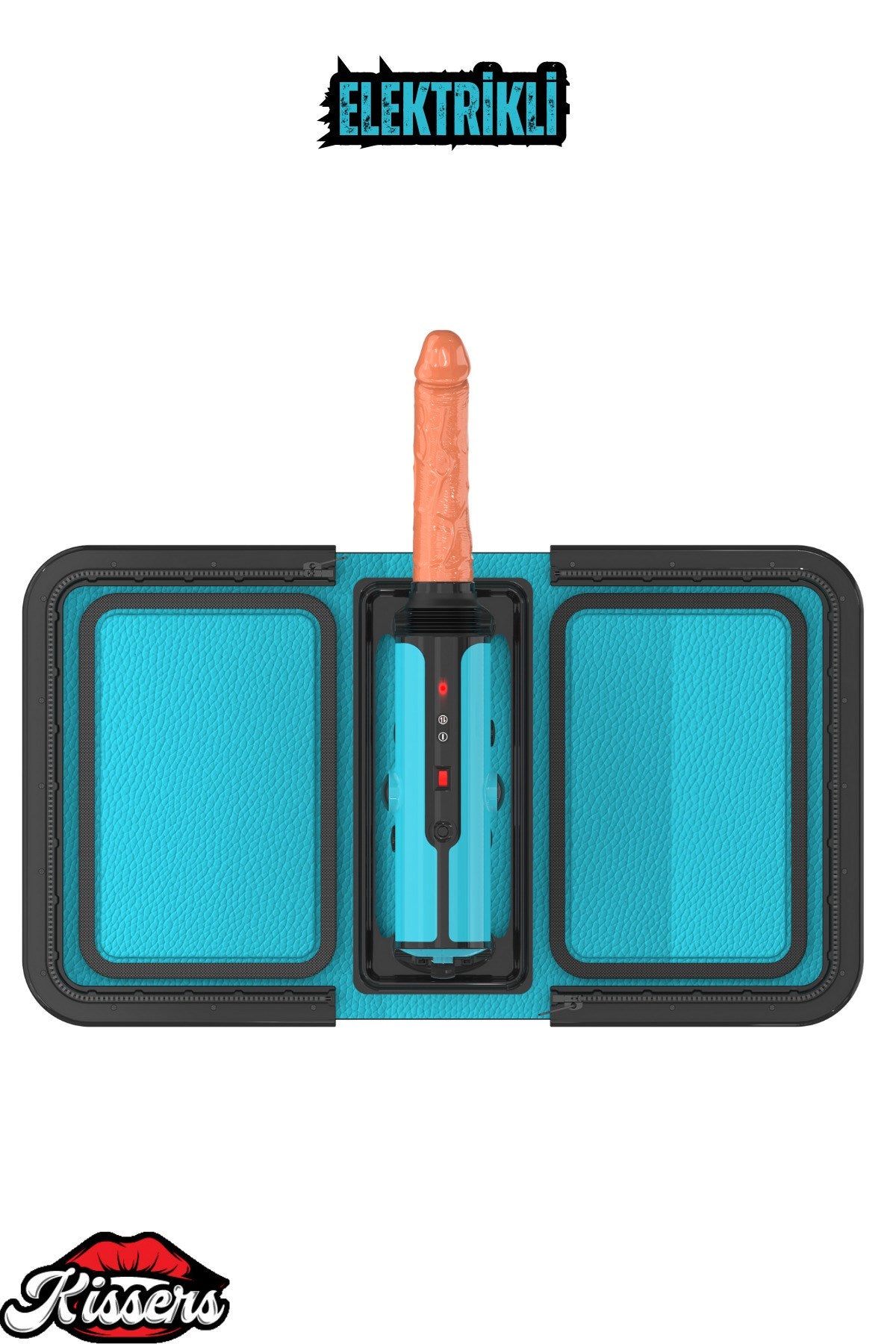 Özel Dekor Mavi Çantalı Değiştirilebilir Penisli Uzaktan Kumandalı Sex Makinesi