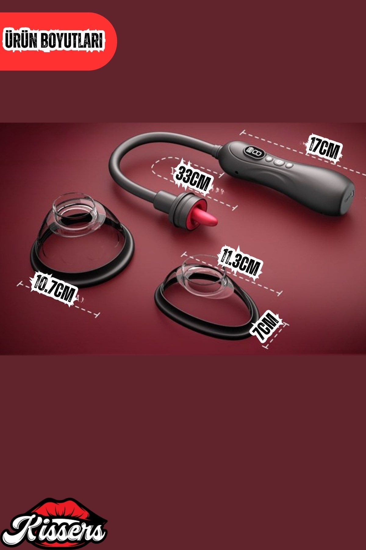 Emişli Titreşimli Rotasyonlu Dil Hareketli Otomatik Dijital Vibratör Göğüs Ve Vajina Pompası