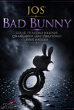 Jos Bad Bunny Güçlü Titreşimli Şeklinde Çıkarılabilir Mini Vibratörlü Penis Halkası