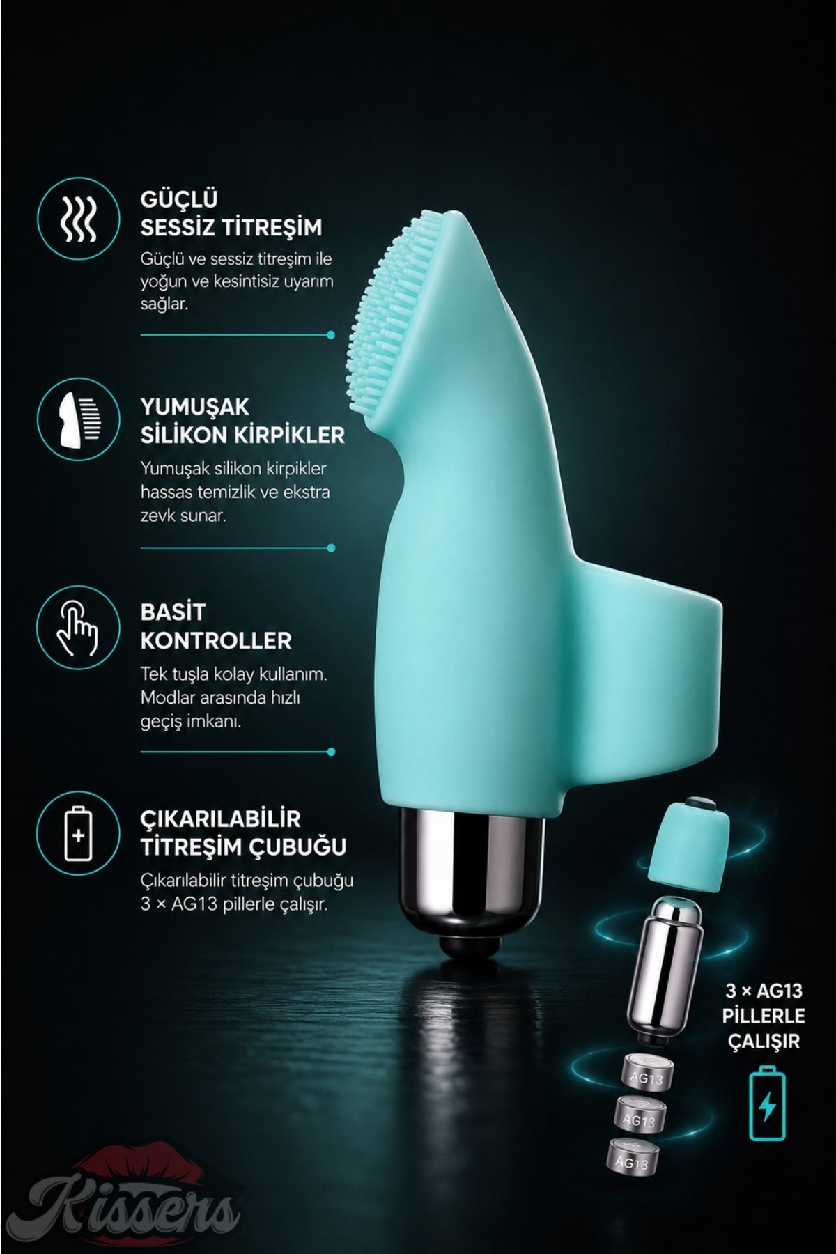 Jos Bliss Güçlü Titreşimli Parmak Vibratör