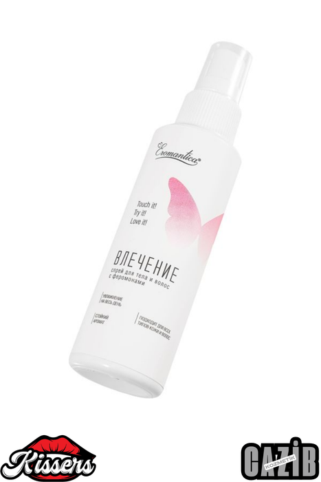 Kissers Eromantica Cazibe Vücut ve Saç Spreyi 110 Ml Feromon Etkili