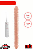 Gerçekçi Realistik Çift Taraflı Titreşimli Lezbiyen Dildo 33 Cm
