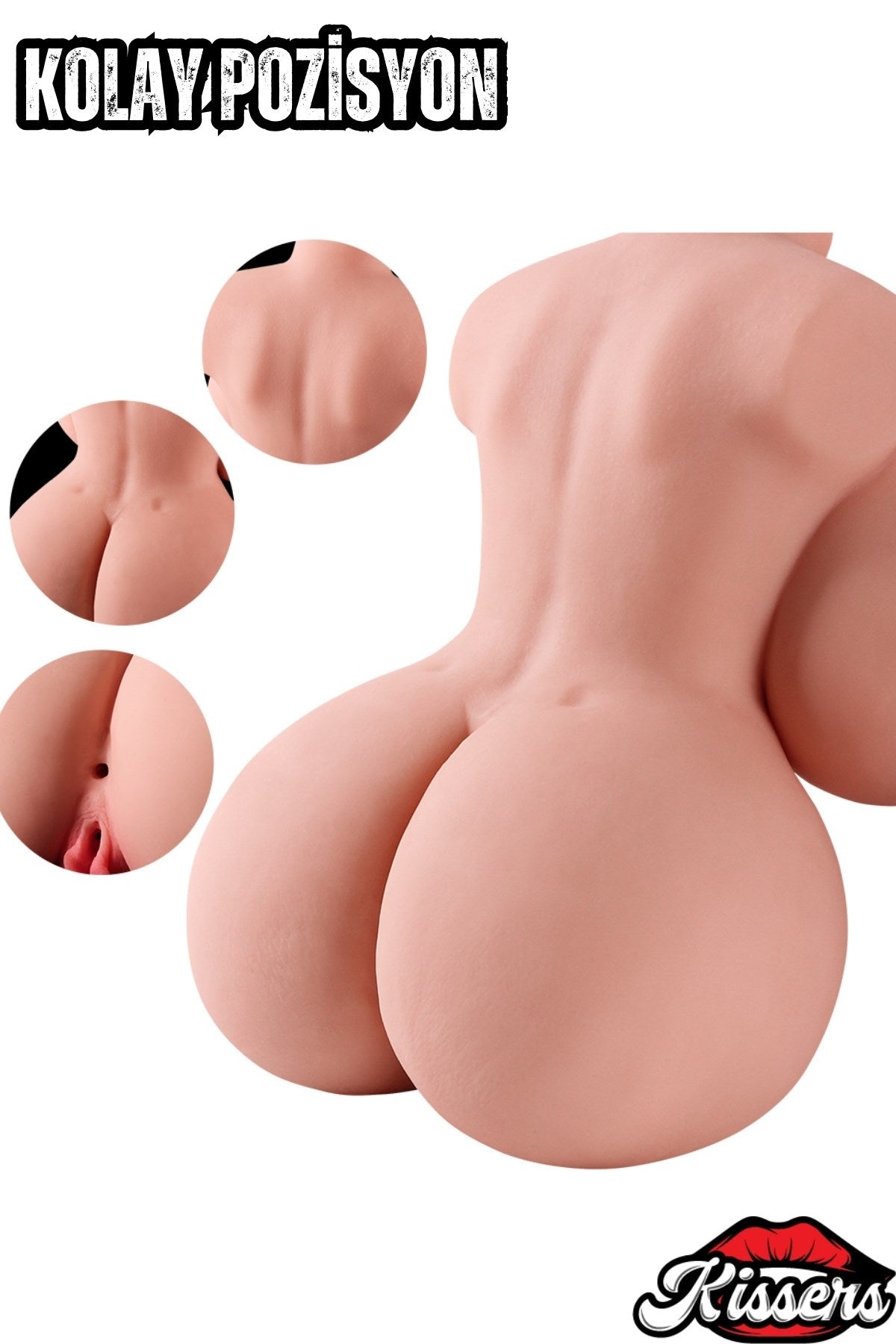 Ultra Mega Boy Göğüs Girişli Dolgun Göğüslü Anal Vajinal Realistik Manken Mastürbatör 3.5 Kg