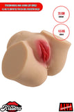 Titreşim Modlu Anal Vajinal Çift Girişli 4.5 Kg 20 cm Beyaz Ten Sex Doll Realistik Kalça
